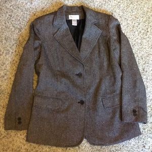Chadwicks Gray Tweed poly/wool blend Blazer